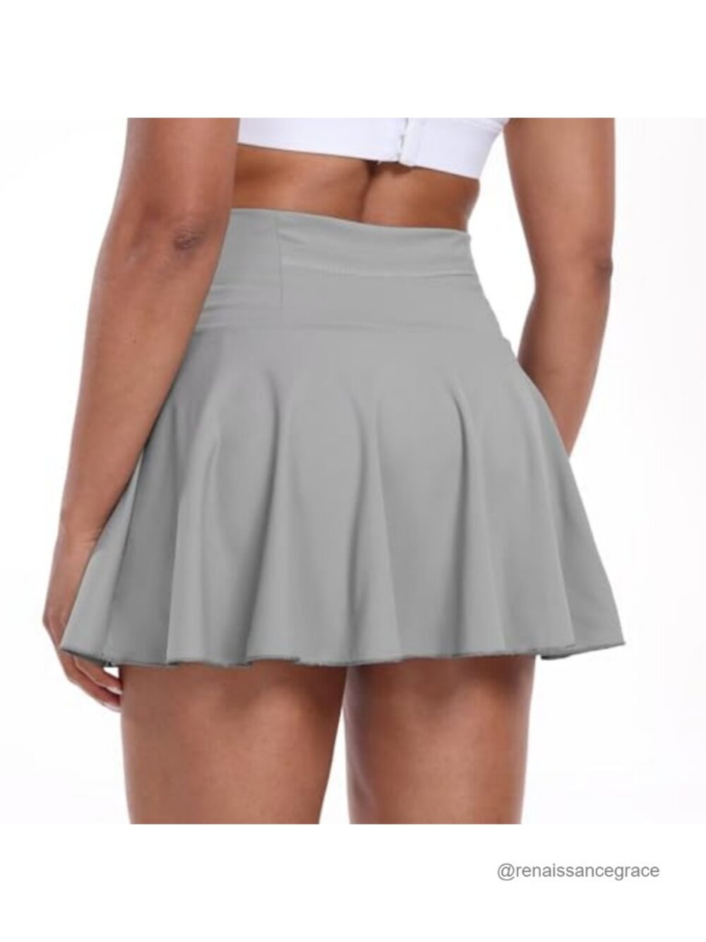 Pleated Tennis Skirt Built-in Shorts High Waisted Golf Skort with Pockets